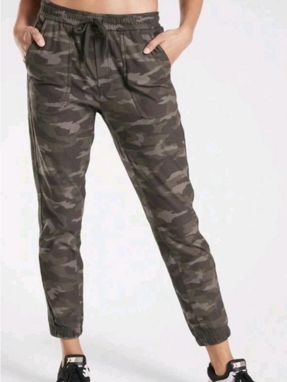 Athleta Camo Farallon Drawstring Joggers Sz 22